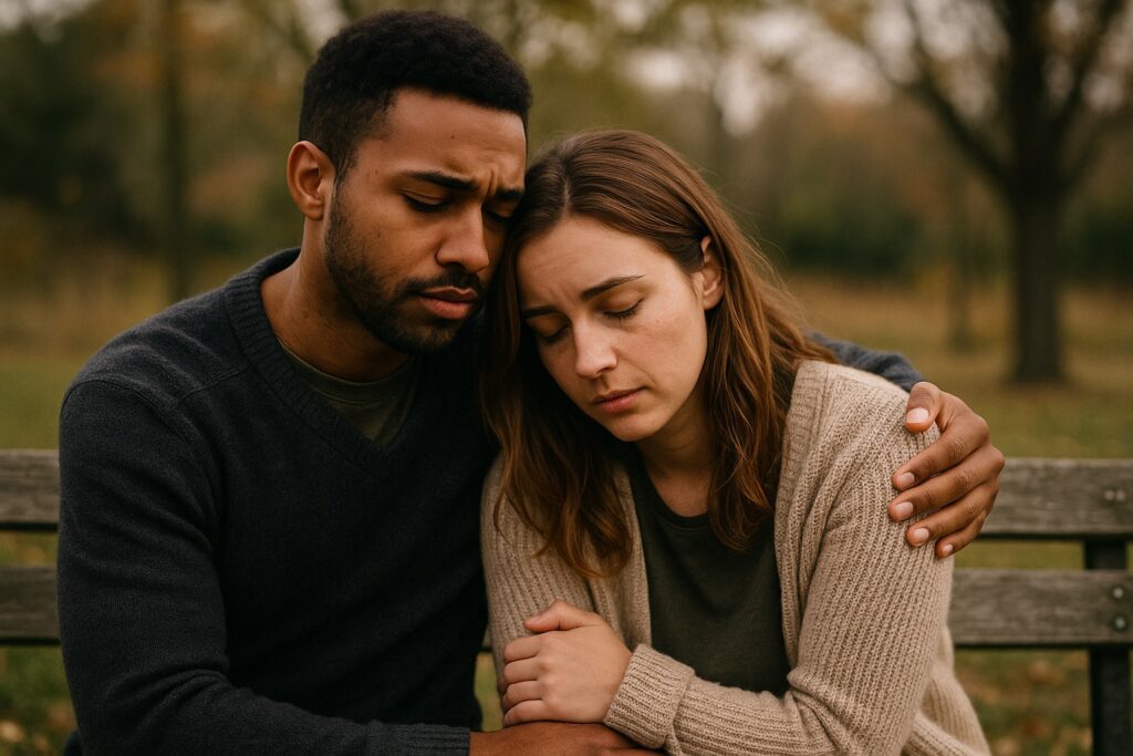 Bekymring og trøst på bænken