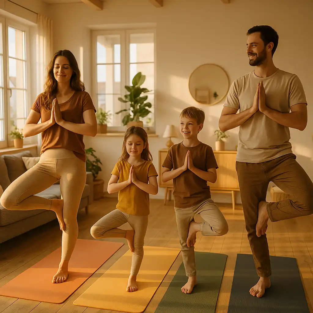 Familieyoga der skaber ro og sammenhold