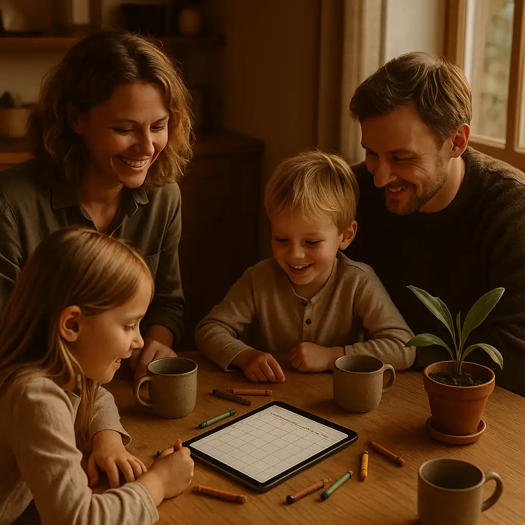 Små digitale ritualer, der samler familien